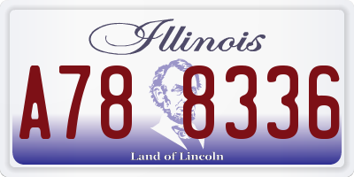 IL license plate A788336
