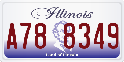IL license plate A788349