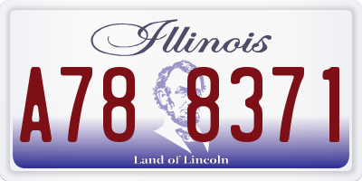 IL license plate A788371