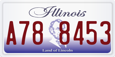 IL license plate A788453