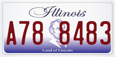 IL license plate A788483
