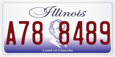 IL license plate A788489