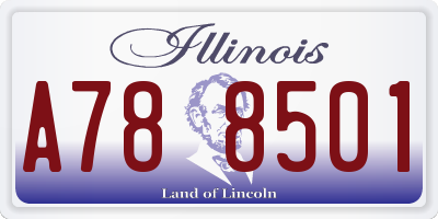 IL license plate A788501