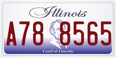 IL license plate A788565