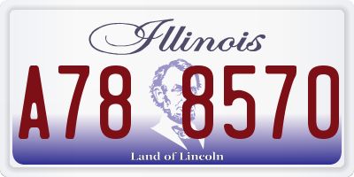 IL license plate A788570