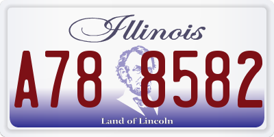 IL license plate A788582