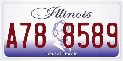 IL license plate A788589