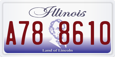 IL license plate A788610