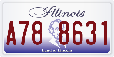 IL license plate A788631