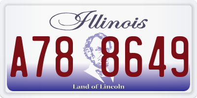 IL license plate A788649