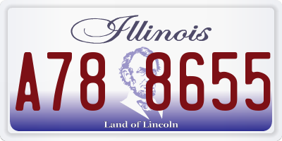 IL license plate A788655