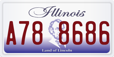 IL license plate A788686