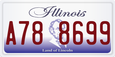 IL license plate A788699