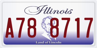 IL license plate A788717
