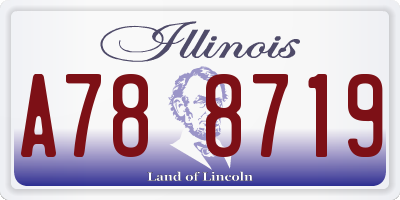 IL license plate A788719