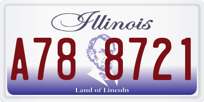 IL license plate A788721