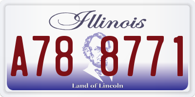 IL license plate A788771