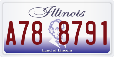 IL license plate A788791