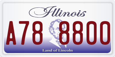 IL license plate A788800