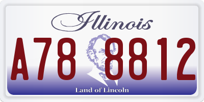 IL license plate A788812