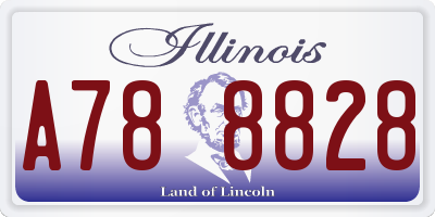 IL license plate A788828