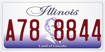 IL license plate A788844