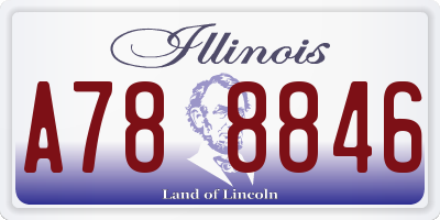 IL license plate A788846