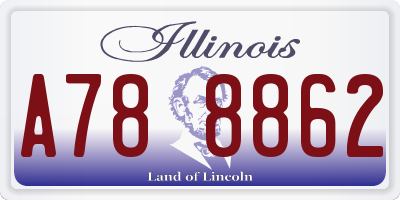 IL license plate A788862