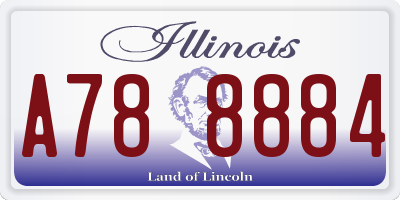IL license plate A788884