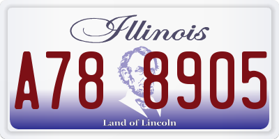 IL license plate A788905