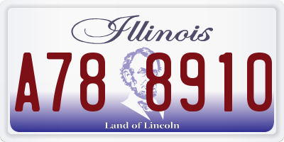IL license plate A788910