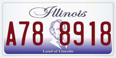 IL license plate A788918