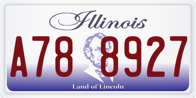 IL license plate A788927