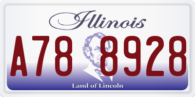 IL license plate A788928