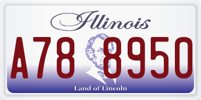 IL license plate A788950