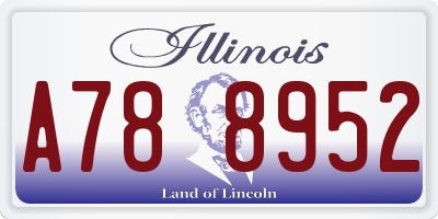 IL license plate A788952