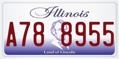 IL license plate A788955