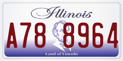 IL license plate A788964