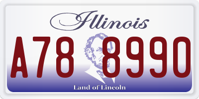 IL license plate A788990