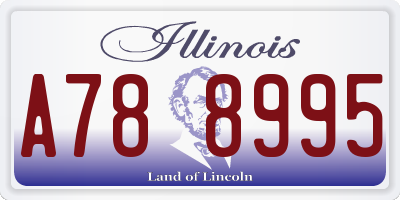 IL license plate A788995