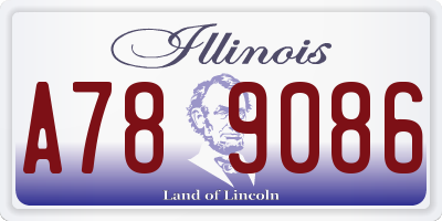 IL license plate A789086