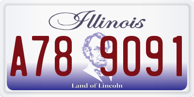 IL license plate A789091