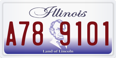 IL license plate A789101