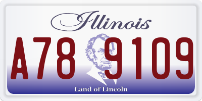 IL license plate A789109