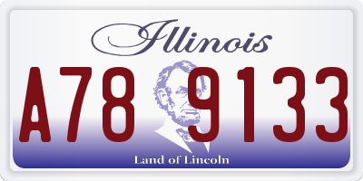 IL license plate A789133
