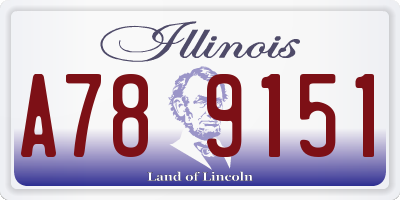 IL license plate A789151