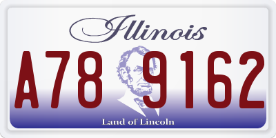 IL license plate A789162