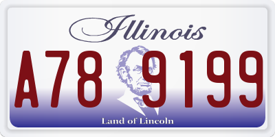 IL license plate A789199