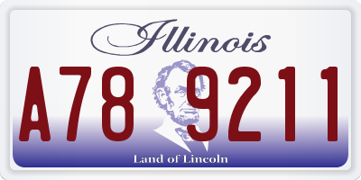 IL license plate A789211