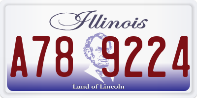IL license plate A789224